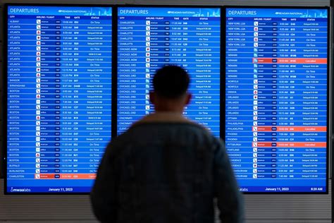 Us Flights Chaos Grounding Order Lifted After Computer Outage Halts