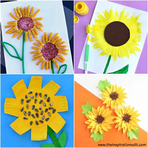 Sunflower Craft Ideas Craft Sunflower Paper Plate Hand Preschool Need