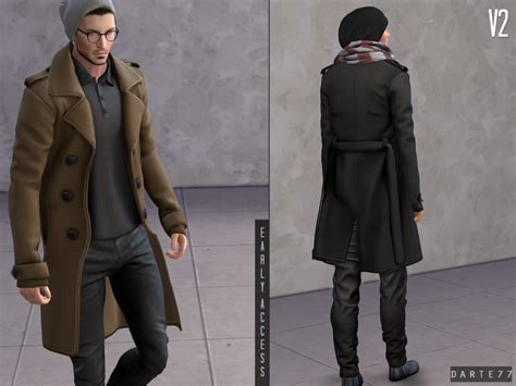 Double Breasted Long Coat V1 And V2 Early Access Released Darte77