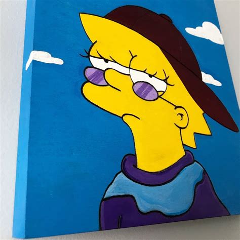 Lisa Simpson Painting By Emily Bennett Like You Know Whatever Diy