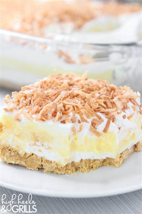 Follow recipe suggestions for larger pies, cakes, and desserts. Coconut Cream Dreamboat Dessert | High Heels and Grills
