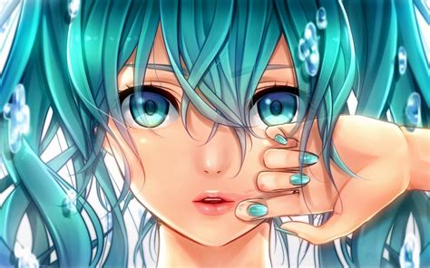 Blue Hair Anime Girl Wallpapers Wallpaper Cave