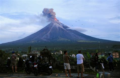 Displaced Filipinos Brace For Long Wait As Fiery Mayon Volcano Rumbles On