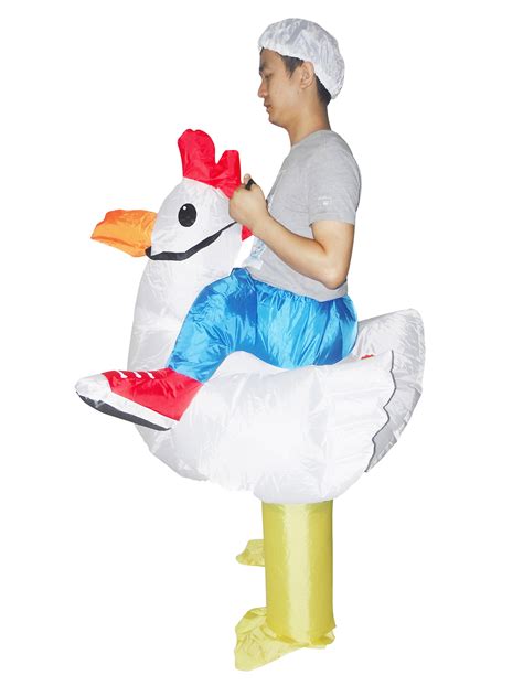 Chicken Fancy Dress Inflatable Suit Fan Operated Costume Kids Cars Au