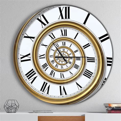 Ivy Bronx Oversized Time Spiral In Antique Style Contemporary Wall