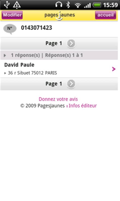 Pagesjaunes Recherche Locale Pour Android Télécharger