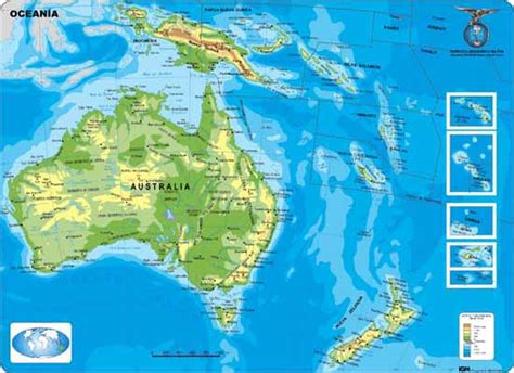 Mapa Fisico De Oceania Imagui