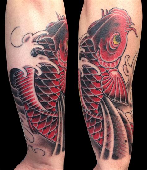 Lower Arm Half Sleeve Koi Fish Tattoo Forearm Viraltattoo