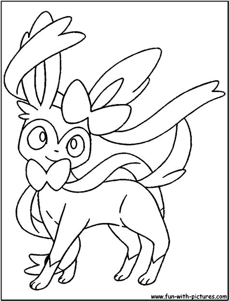 Sylveon Pokemon Coloring Sheet Coloring Pages