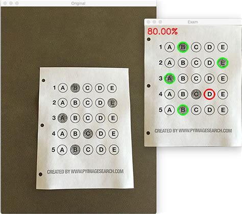Bubble Sheet Multiple Choice Scanner And Test Grader Using Omr Python And Opencv