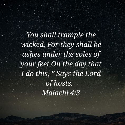 Malachi 43 Lord Of Hosts Sayings Verses