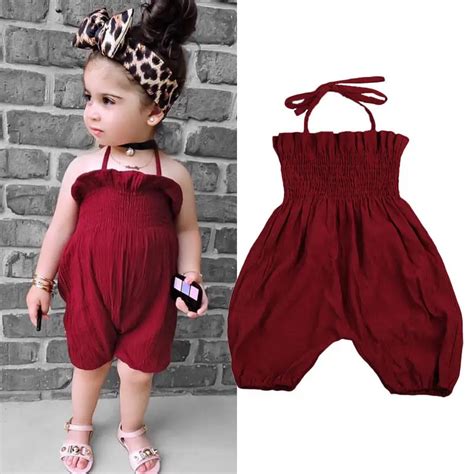 Fashion Toddler Kids Baby Girls Corset Romper Playsuit Outfits Clothes