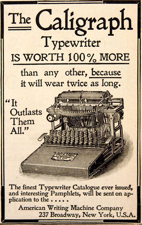 Vintage Typewriter Typewriter Writing Machine Vintage Advertisements