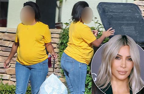 Kim Kardashians Pregnant Surrogate Takes Out The Trash