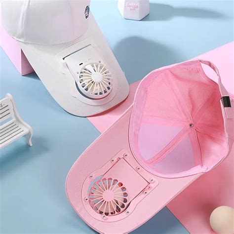 This Cap Comes With A Fan So You Can Stay And Look Cool Even On