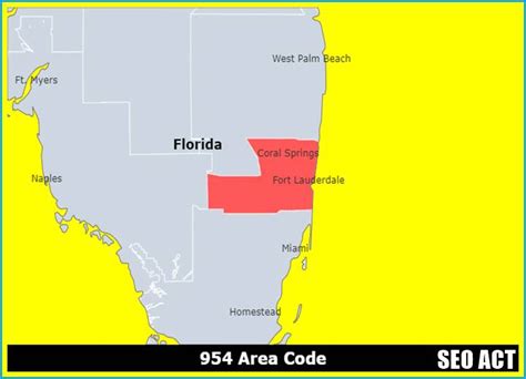 954 Area Code And 754 Details Map Time Zone Seo Act