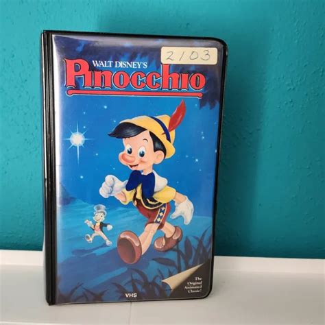 Walt Disney Pinocchio Vhs Video Tape Black Diamond Classics Clamshell My XXX Hot Girl