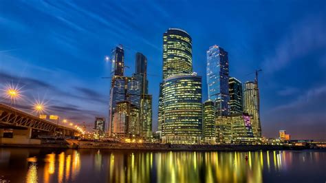 Moscow At Night Wallpapers Wallpaper Cave