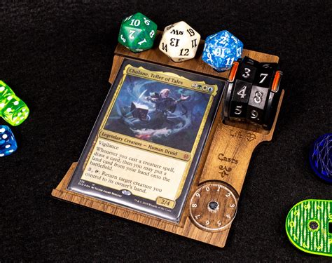 Commander Edh Command Zone Tray With Life Counter Slot Etsy