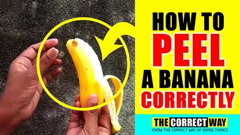 How To Peel A Banana Correctly Really You Dont Know Youtube