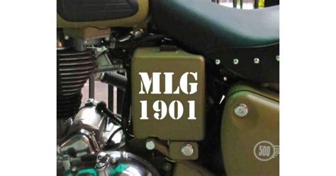 Royal Enfield Custom Mlg 1901 Sticker In Custom Colors And Sizes