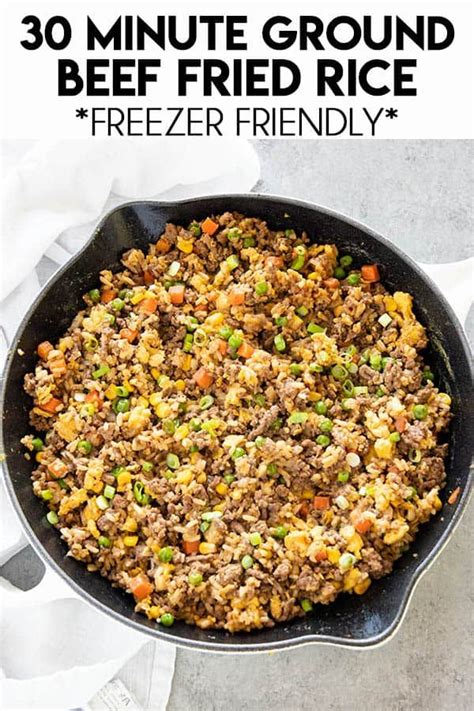 Here are 10 smart ways to cook. Ground Beef Fried Rice | Recipe | Beef fried rice, Ground ...