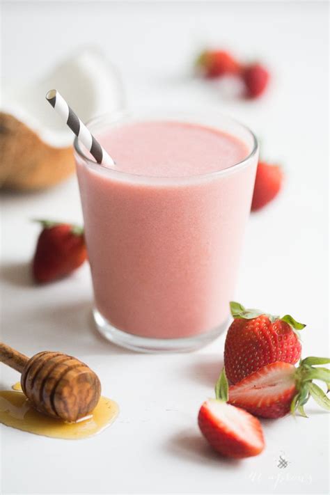 Strawberries And Cream Smoothie Recipe Apricot Smoothie Smoothie