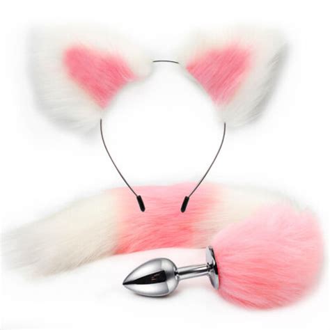 Fox Butt Tail Anal Plug Cute Cat Ears Headband Cosplay Insert Stopper Sex Toy Sm Ebay
