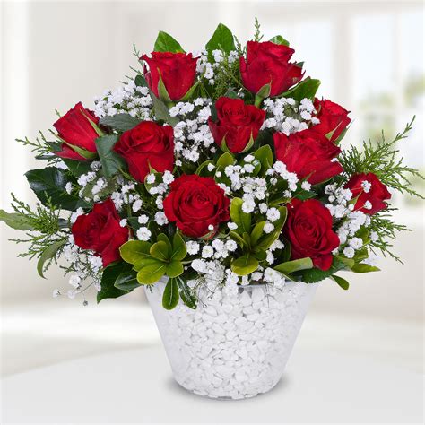 Send Flowers Turkey Red Roses In Conical Vase From 114usd