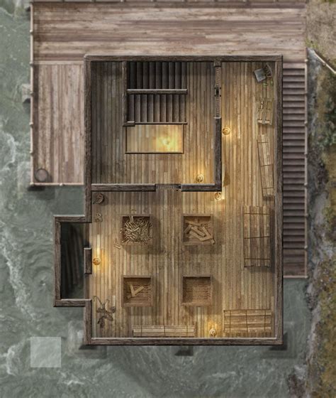 The Sevens Sawmill Second Floor By Hero339 Dnd Fantasy Map Maker