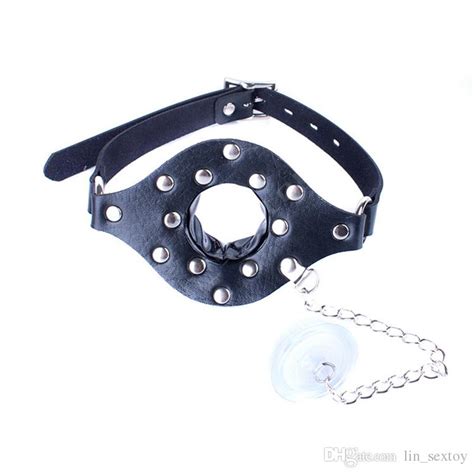 Harness Open Mouth O Ring Gag Stopper With Removable Cover Restraints