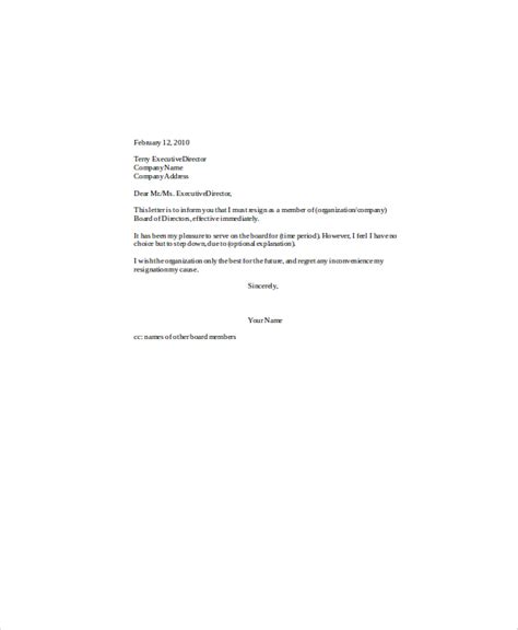 How To Write A Board Resignation Letter Alice Writing