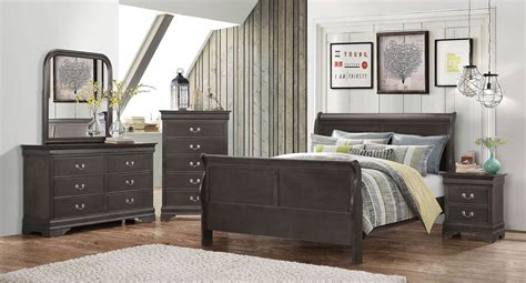 From opulent tufting to the whitewashed what type of bedroom set is best for my style? Hershel Louis Philippe Bedroom Set (Dark Grey) - Bedroom ...