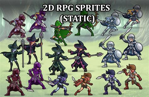 2D RPG Sprites (Static) by Low