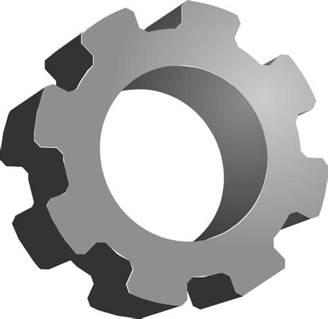 Gear 3d Openclipart