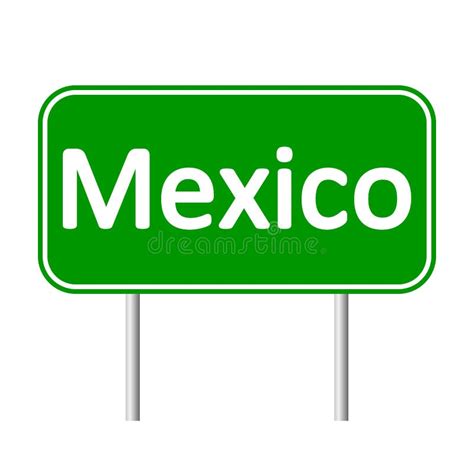 Road With Mexico Word And Question Mark Stock Illustration