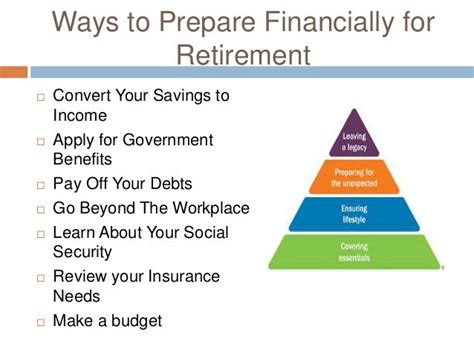 Randy Becker Bellevue How To Prepare Financially For Retirement