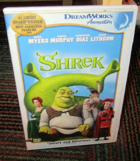 Shrek Animated Dvd Movie Mike Myers Eddie Murphy Cameron Diaz John