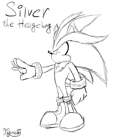 Silver The Hedgehog Coloring Pages