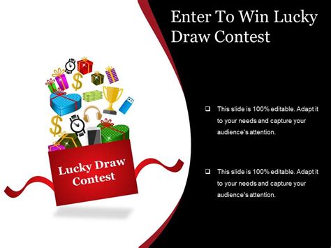 Enter To Win Lucky Draw Contest Sample Of Ppt Templates Powerpoint