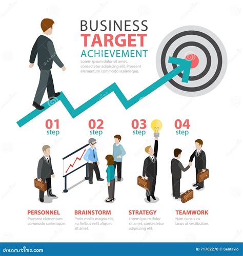 Business Achievement And Success Vector Concept. Symbol Of