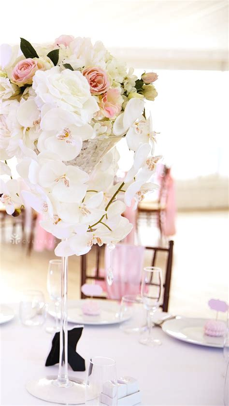 Classy Spring Wedding Orchid Flower Centerpiece Orchid Wedding