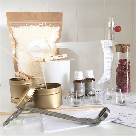 Luxury Natural Candle Making Kit By Lemon Canary Candles Xo