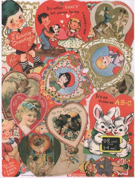 free vintage digital stamps vintage valentine s day collage printable vintage