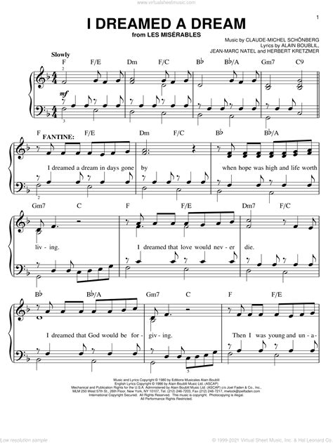 Les Miserables Easy Piano Movie Pack Featuring Suddenly Sheet Music For