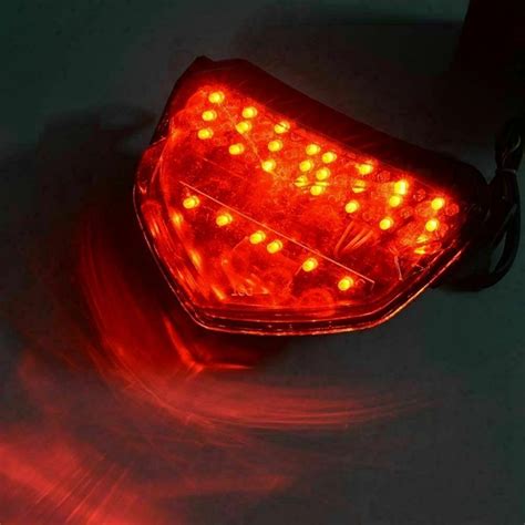 Other Motorcycle Accessories Motorcycle Led Rear Turn Signal Tail Stop Light Lamp Integrated