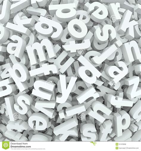 Letter Jumble Background Alphabet Words Spilled Mess Many Letters