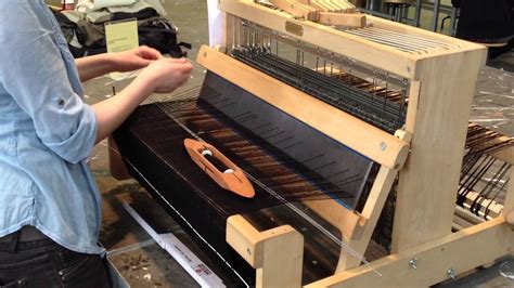 Bucky Lab Weaving On A 8 Shaft Table Loom Youtube