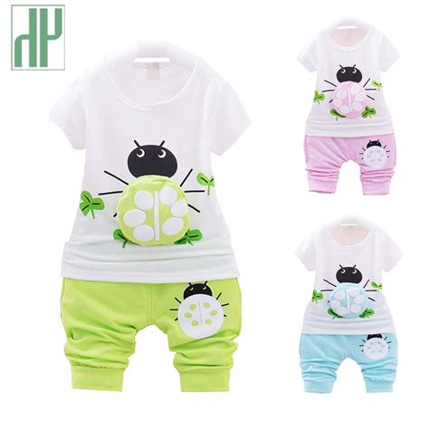 Baby Boy Clothes Short Sleeved Baby Girl Summer Clothes Set Fashion T