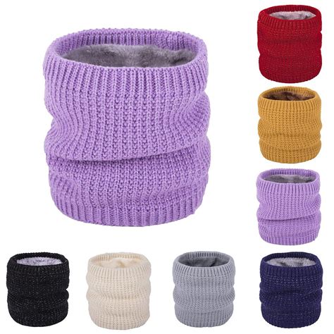 Buy Women Men Warm Winter Knit Neck Circle Cowl Snood Multi Purpose